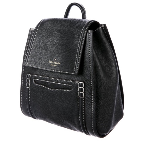 NWOT! Kate Spade $498 Claremont Drive Cody Cowhide Black Leather Backpack - Picture 1 of 16